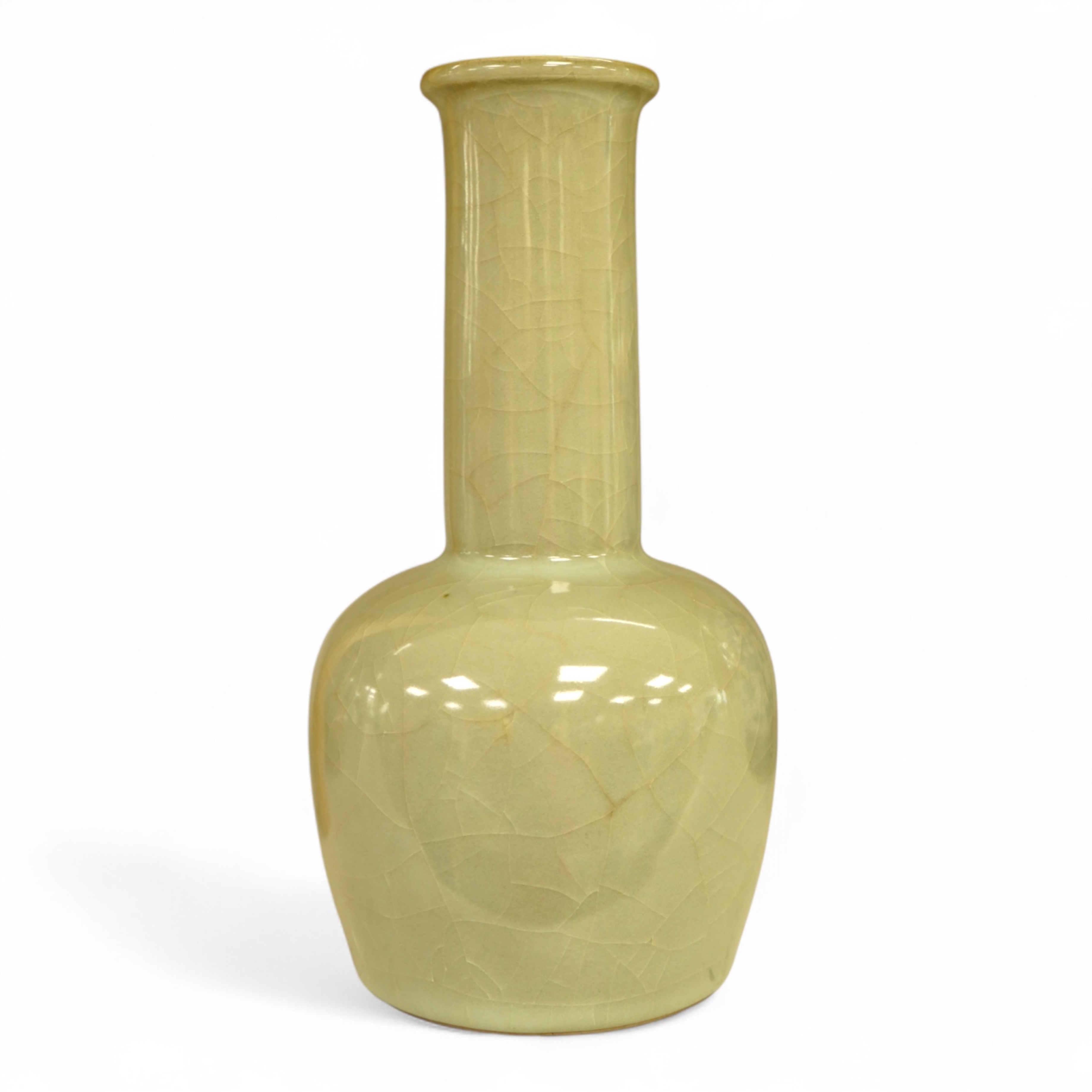 A Chinese celadon crackle glaze vase, 24cm high